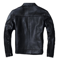 Mens Levon Genuine Lambskin Leather Bomber Jacket