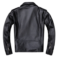 Mens Maxton Genuine Lambskin Biker Leather Jacket
