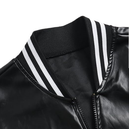 Women's Celeste Black Bomber Genuine Lambskin Leather Jacket