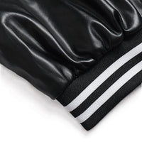 Women's Celeste Black Bomber Genuine Lambskin Leather Jacket