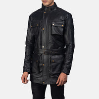 Dolf Black Leather Jacket