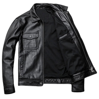 Men's Atlas Front Pocket Real Lambskin Leather Jacket