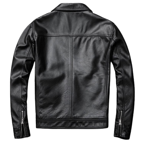Men's Atlas Front Pocket Real Lambskin Leather Jacket