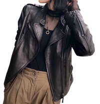 Womens Florence Genuine Lambskin Biker Leather Jacket