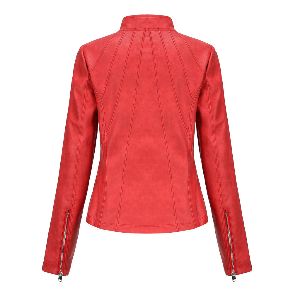 Womens Haisley Genuine Lambskin Leather Jacket