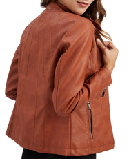 Womens Haisley Genuine Lambskin Leather Jacket