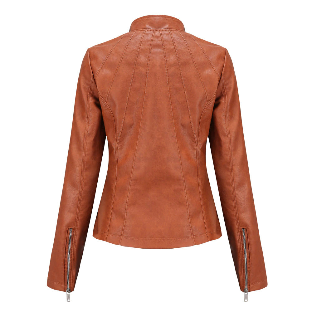 Womens Haisley Genuine Lambskin Leather Jacket