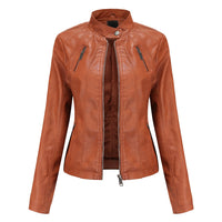 Womens Haisley Genuine Lambskin Leather Jacket