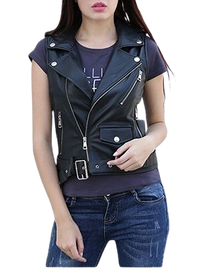 Womens Isabella Genuine Lambskin Leather Vest