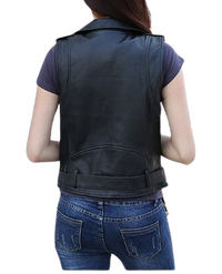Womens Isabella Genuine Lambskin Leather Vest