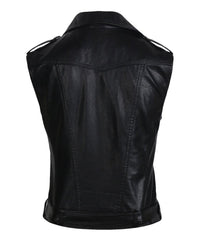 Womens Olivia Genuine Lambskin Leather Vest