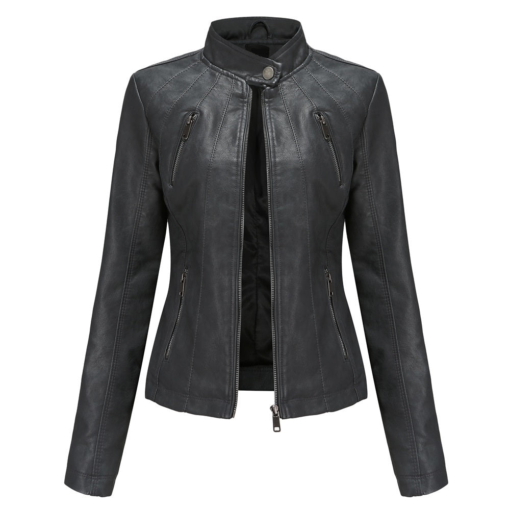 Womens Haisley Genuine Lambskin Leather Jacket