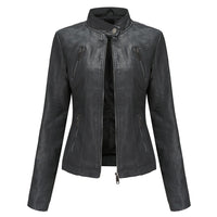 Womens Haisley Genuine Lambskin Leather Jacket