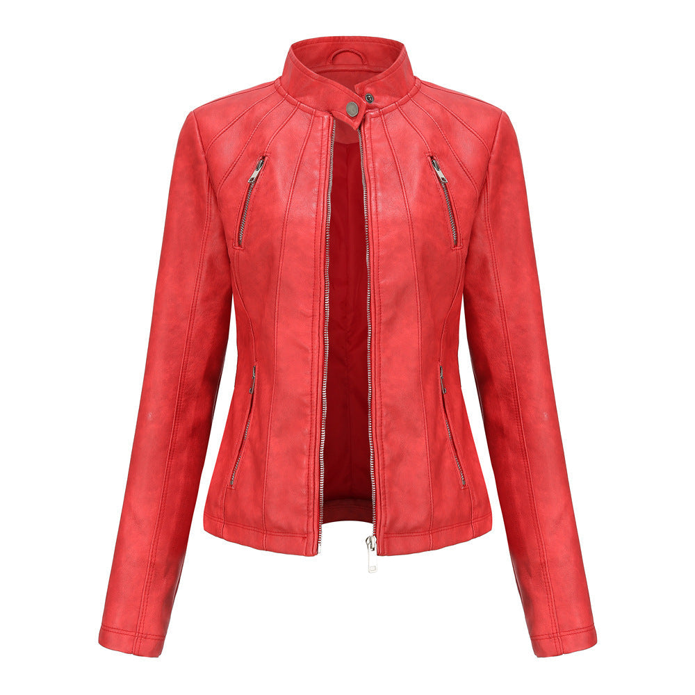 Womens Haisley Genuine Lambskin Leather Jacket