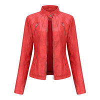 Womens Haisley Genuine Lambskin Leather Jacket