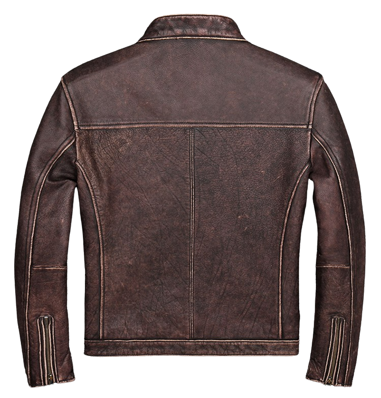 Men's Moto Fit Real Cowhide Leather Jacket