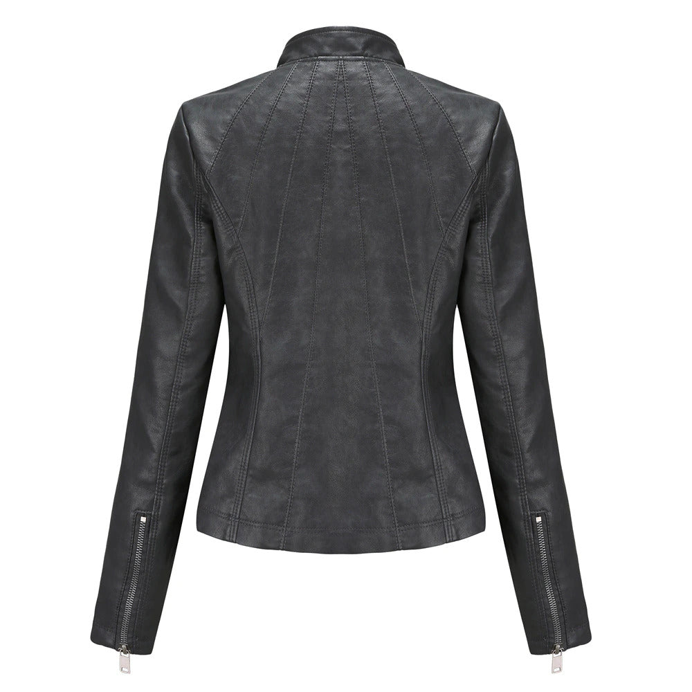 Womens Haisley Genuine Lambskin Leather Jacket