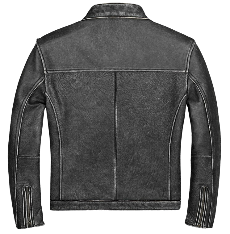Men's Moto Fit Real Cowhide Leather Jacket