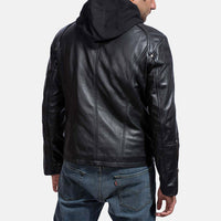 Highschool Black Leather Jacket For Men