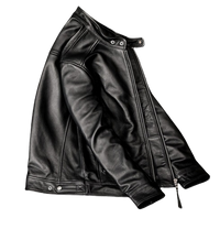 Men's River Real Lambskin Leather Bomber Jacket