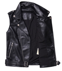 Womens Isabella Genuine Lambskin Leather Vest