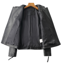 Womens Jaylin Genuine Lambskin Biker Leather Jacket