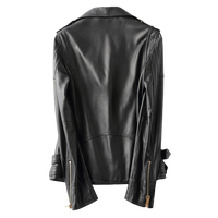 Womens Aurora Genuine Lambskin Biker Leather Jacket
