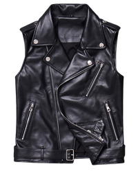 Womens Isabella Genuine Lambskin Leather Vest
