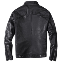 Mens Jett Genuine Lambskin Leather Bomber Jacket