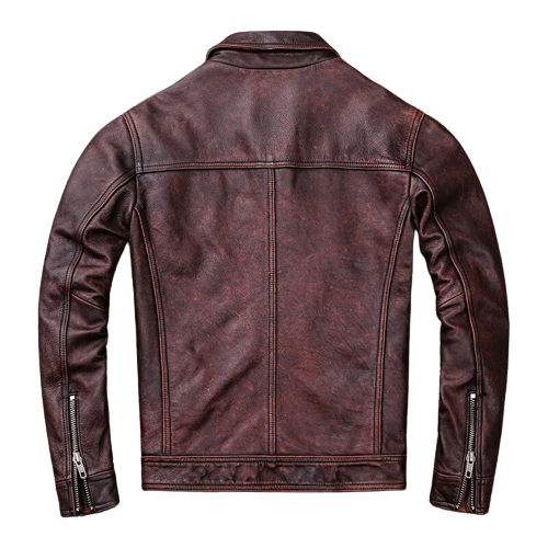 Men's Atlas Front Pocket Real Lambskin Leather Jacket