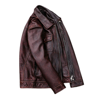 Men's Atlas Front Pocket Real Lambskin Leather Jacket