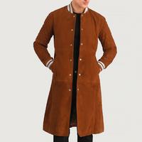 UB Fashion Wilde Black Leather Varsity Coat for Men – Classic Style, Premium Finish