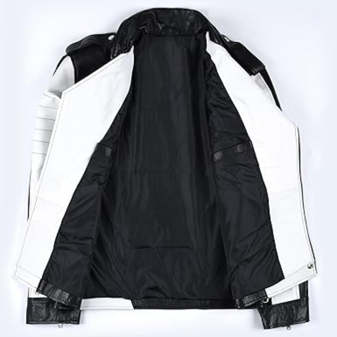 Men’s Biker Leather Jacket – Sleek Motorcycle Style
