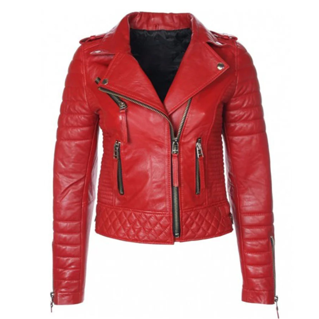 Women’s Maroon Leather Jacket – Stylish and Elegant Outerwear