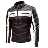 Men’s Black Leather Motorcycle Jacket – Classic Biker Style, Durable & Protective Riding Gear