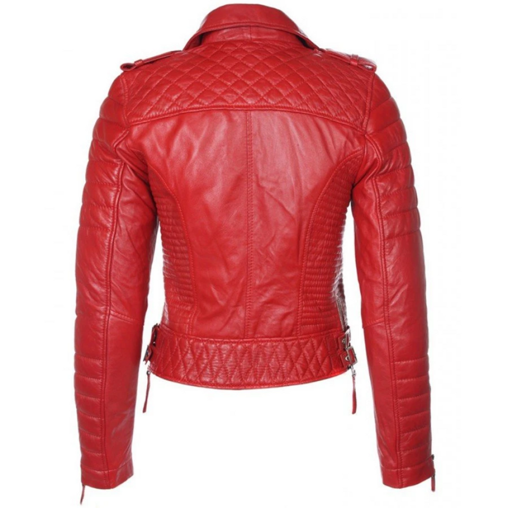 Women’s Maroon Leather Jacket – Stylish and Elegant Outerwear
