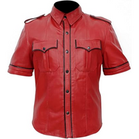 Men’s Royal Real Leather Police Shirt – BLUF Style Uniform Shirt