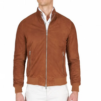 Men’s Tan Suede Leather Jacket – Classic Style, Timeless Appeal