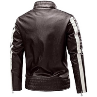 Men’s Black Leather Motorcycle Jacket – Classic Biker Style, Durable & Protective Riding Gear