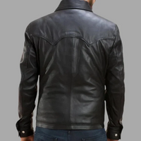 Ranchson Black Leather Shirt
