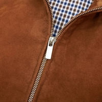 Men’s Tan Suede Leather Jacket – Classic Style, Timeless Appeal