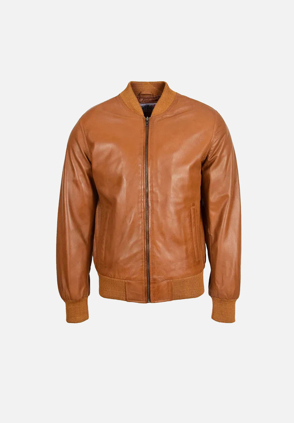 Beazley Brown MA-1 Leather Bomber Jacket