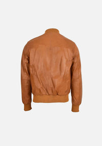 Beazley Brown MA-1 Leather Bomber Jacket