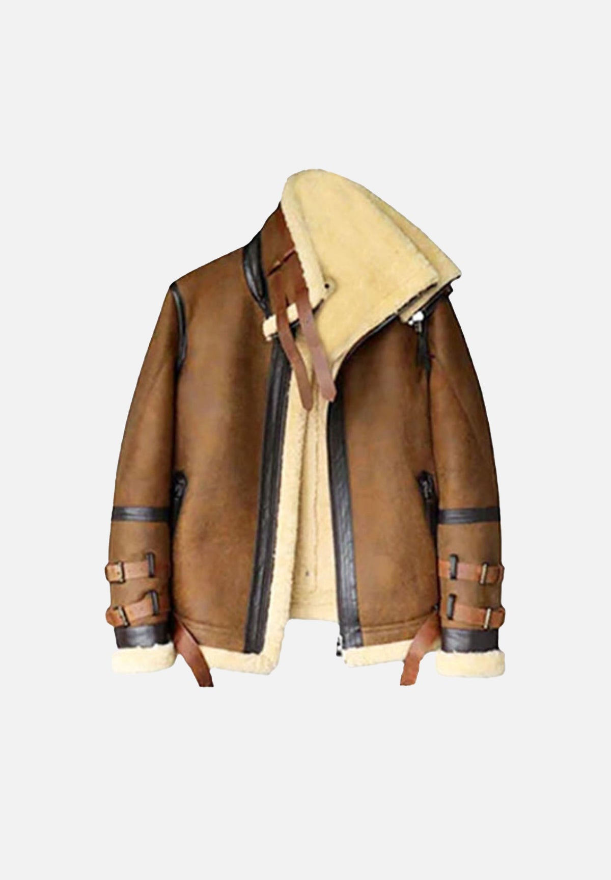 Rothacker Brown Suede Leather Bomber Jacket