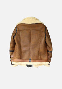 Rothacker Brown Suede Leather Bomber Jacket