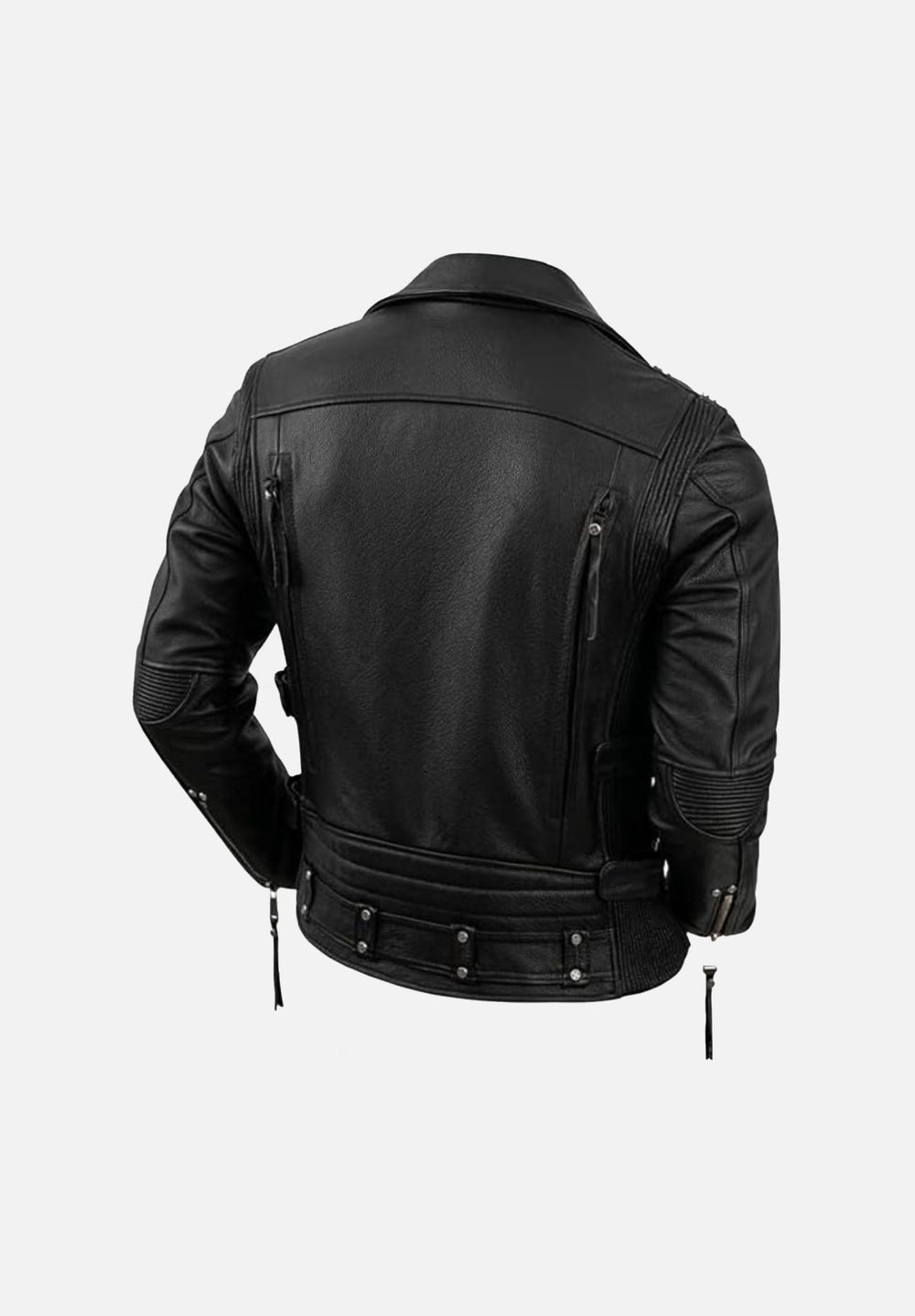 Duncan Asymmetrical Leather Biker Jacket