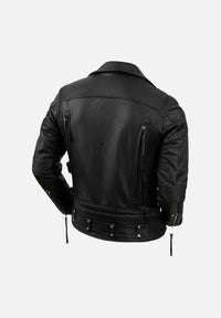 Duncan Asymmetrical Leather Biker Jacket