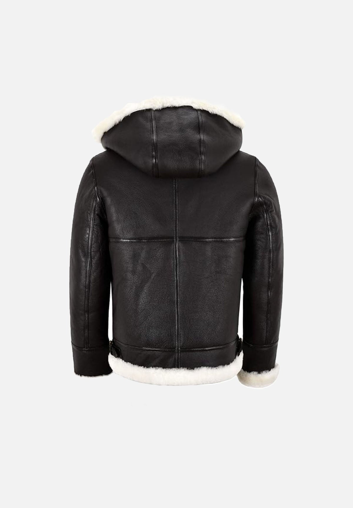 Watson Brown B-3 Hooded Shearling Leather Jacket