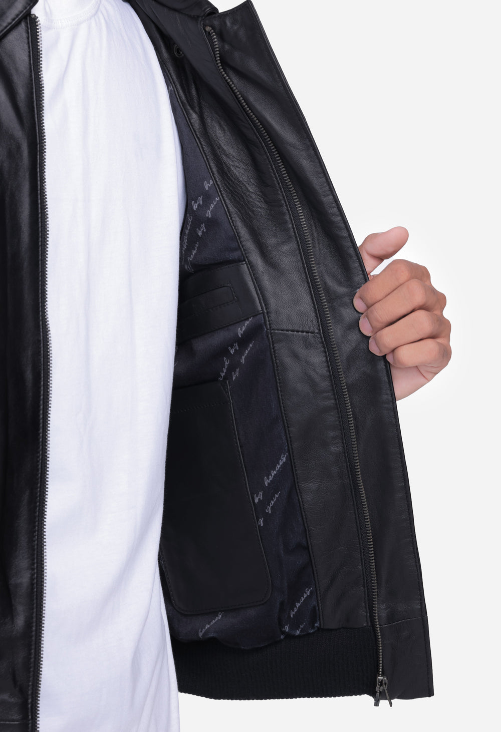 Anderson Black A-2 Flight Leather Jacket