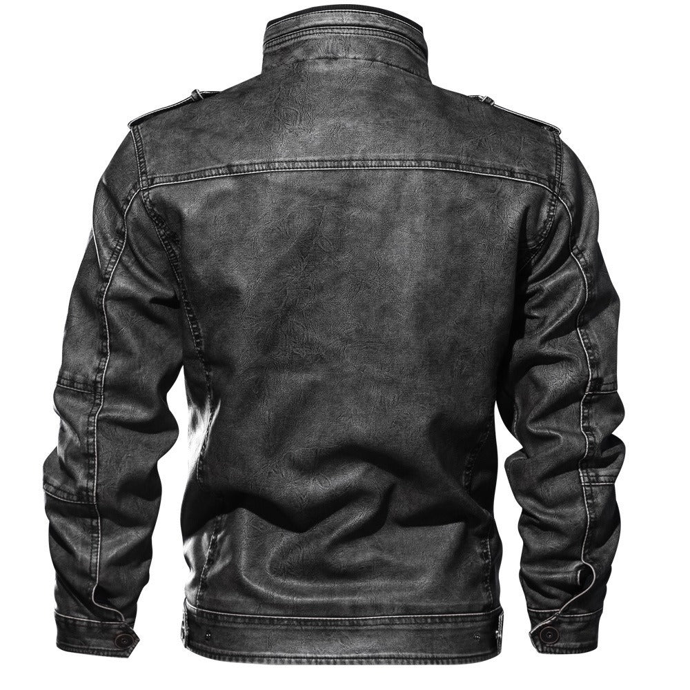 Men's Orme Stand Collar Real Lambskin Jacket